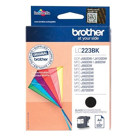 Cartouche Brother LC223 noire pour imprimante jet d'encre
