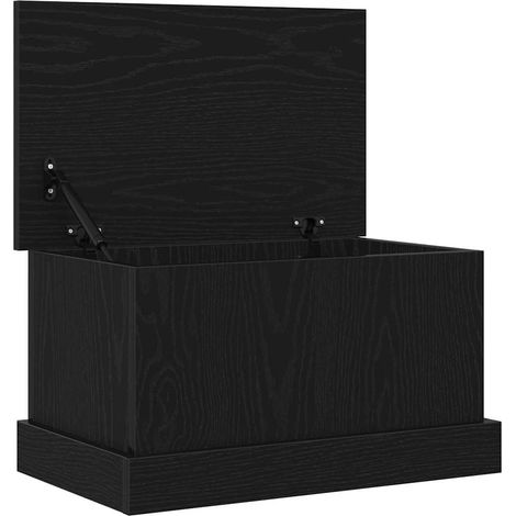 Boîte de Rangement Chêne noir 50 x 30 x 28 cm Bois d'ingénierie
