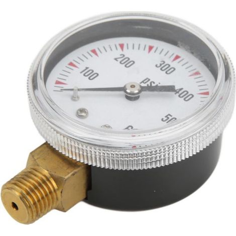 Manomètre - 0 À 600 PSI - Connexion NPT 1/4 Pouces En Laiton - Pour Mesure Pression Eau Huile Air Hydraulique - 1 Pièce (1/5)