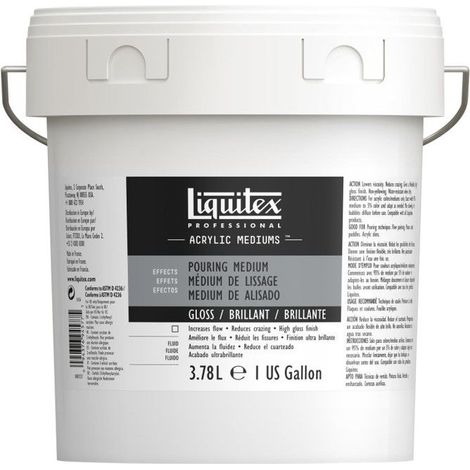 Médium de lissage - Brillant - Liquitex - Peinture acrylique - Pot de 3,78L