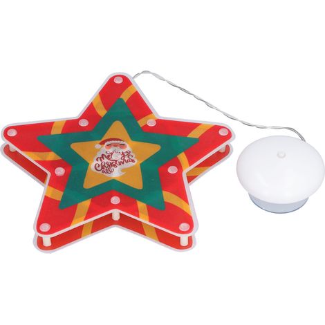 Suspension lumineuse LED en forme de tasse de Noël avec ventouse (1/5)