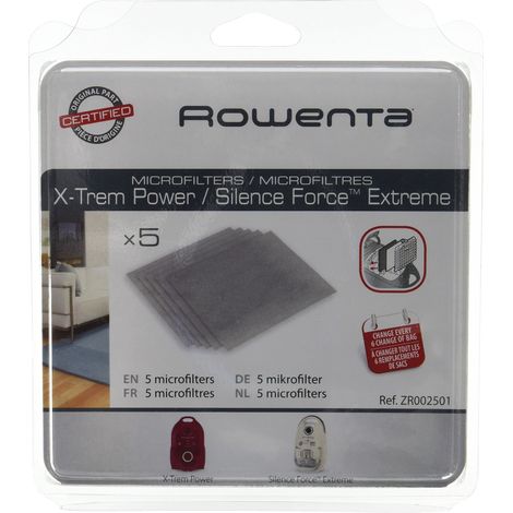 Set filtri micro Rowenta 5 pezzi durevoli (1/2)