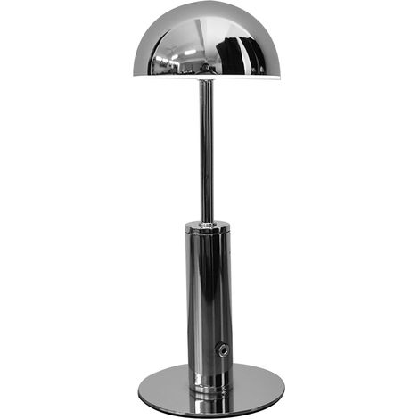 Lampe de table LED rechargeable, style moderne et épuré, veilleuse avec interrupteur tactile à trois niveaux d'intensité. (1/5)