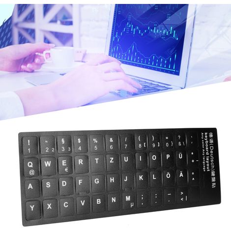 Étiquettes clavier allemand pour PC de bureau et ordinateur portable (1/5)