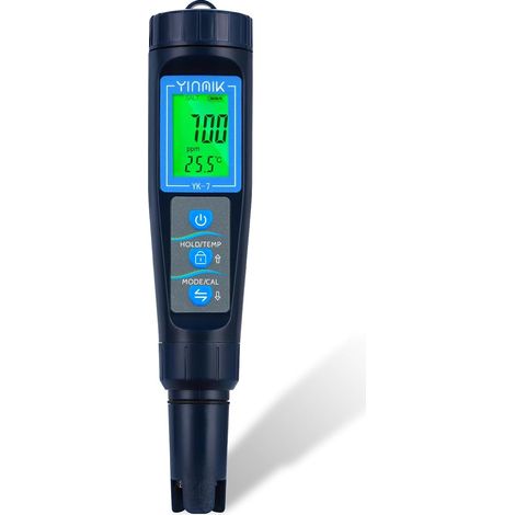 Testeur pH Sel Piscine 5en1 – Salinité EC TDS Temp Mesure précise sel (1/5)