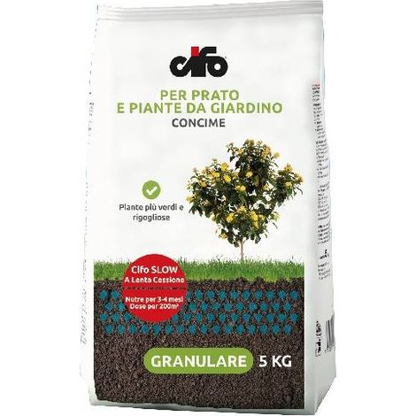 Cifo Concime per Prato e Piante Giardino - Sacco 5 Kg - (1/2)