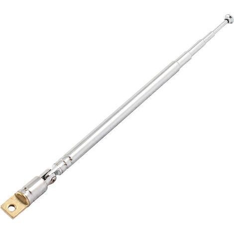 Antenne télescopique rotative à distance pour radioamateur AM/FM, 5 sections, 32 cm ( ) (1/4)