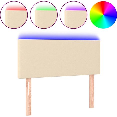 Maison Exclusive - Testiera a LED Crema 80x5x78/88 cm in Tessuto (1/5)