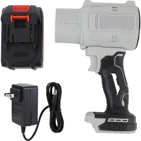 [JAMAIS UTILISÉ]Souffleur de feuilles sans fil compact 130 000 tr/min, mini ventilateur électrique portatif à jet d'air avec chargeur et batterie 21,8 Ah, compatible avec clavier et voiture (prise US) (1/5)