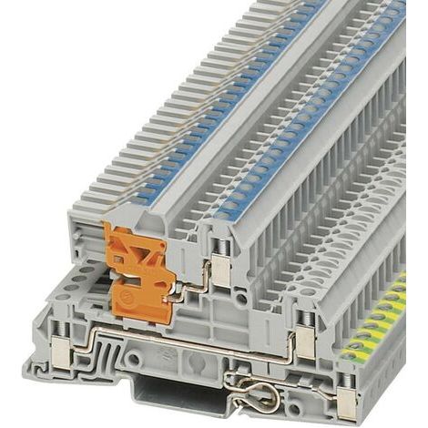 Bloc de jonction pour conducteur de protection d'installation Contenu: 1 pc(s) Phoenix Contact UTI 2 (1/4)