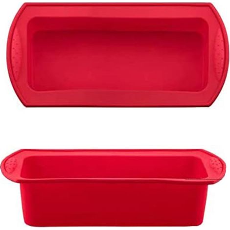 Silikon-Brotform – 27 x 13 x 6,5 cm – Hitzebeständig von -40 °C bis 230 °C – Mikrowellen- und kühlschrankgeeignet – 2er-Set (1/5)