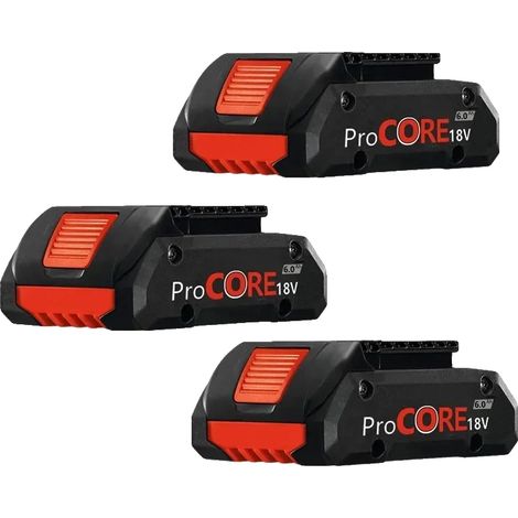 Batteria di ricambio, 18 V agli ioni di litio, capacità 6000 mAh, 6,0 Ah, 3 pezzi (1/2)