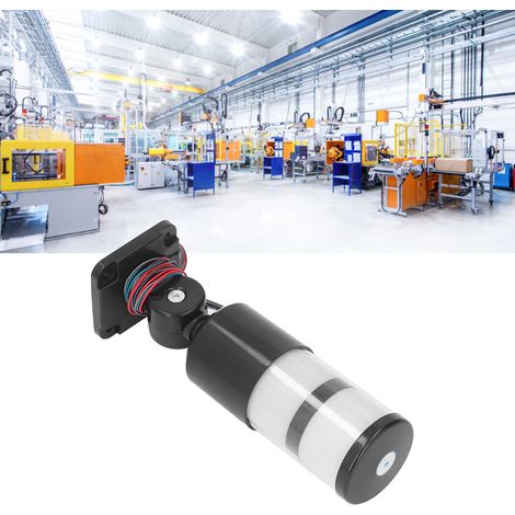 BERM® 12-24V DC Doppellagige, faltbare LED-Warnleuchte mit akustischem Alarm für industrielle Werkzeugmaschinen (1/5)