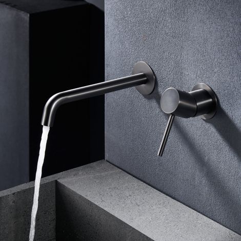 Imex - Grifo Monomando Lavabo Empotrado Black Gun Serie Monza (1/5)