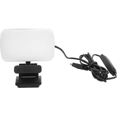 Video Conference Lighting 360° Rotatable Head 3 Levels Adjustable 120 LED Lamp Beads Rechargeable Laptop Webcam Lighting (1/5)