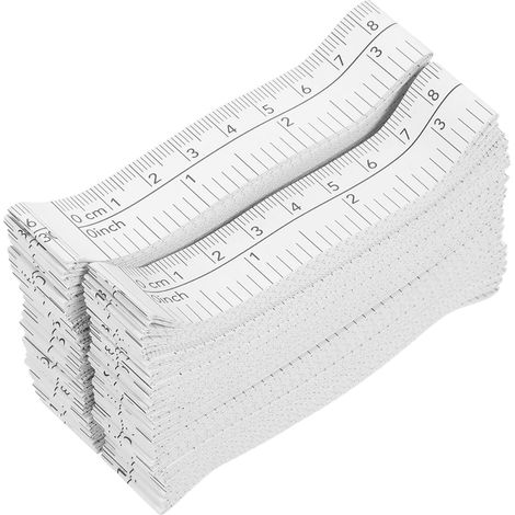 SHINEOFI Ruban de Mesure Double Face en Papier 1,5 Mètre 50 Pièces, Échelle Précise Jetable pour Infirmières et Bricolage, Outil Portable Polyvalent pour Mesures Corporelles et Travaux (1/5)