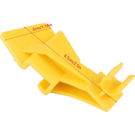 Clip attache support de capot ABS jaune pour Ford Fiesta MK7 2008+, Transit 2014+, B-Max 2012+ 1 pièce (1/5)