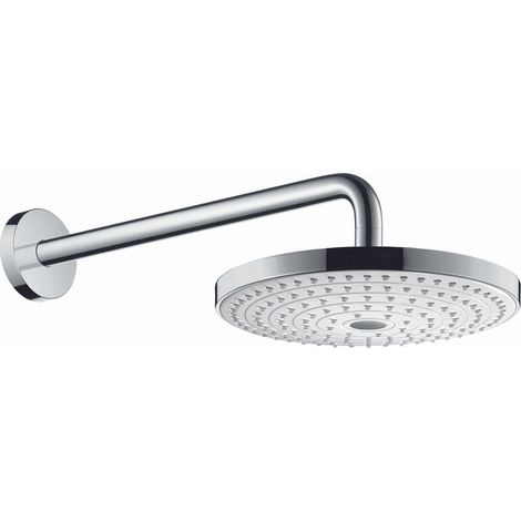 Hansgrohe Raindance Select S - Kopfbrause 240, Ausladung 39 cm, 2 Strahlen, weiß / verchromt 26466400 (1/4)