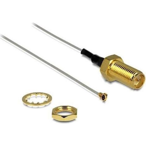 Câble Coaxial - Impédance 50 Ohm - Connecteur MHF IV Et RP-SMA - Pour Antenne Wifi Et Module Radio - 1 Pièce