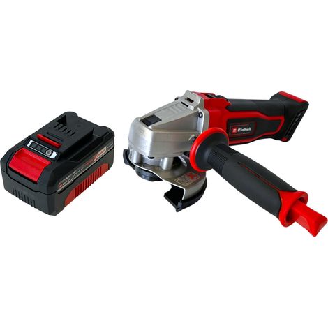 Smerigliatrice angolare a batteria Einhell TE-AG 18/115-2 Li 18 V 115 mm + 1x batteria ricaricabile 4,0 Ah - senza caricabatterie