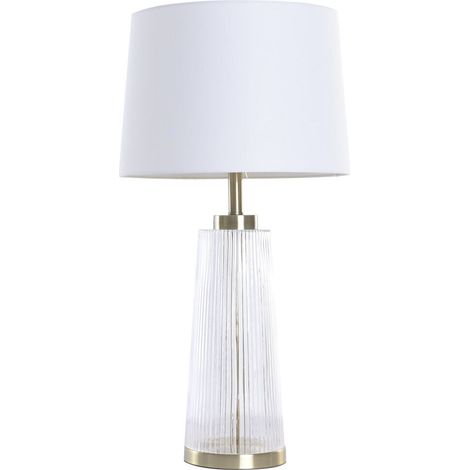 Lampara Sobremesa Cristal Algodon 40X40X78 (1/5)