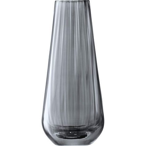 Vase en verre fait main peint à la main avec un subtil lustre gris (1/5)