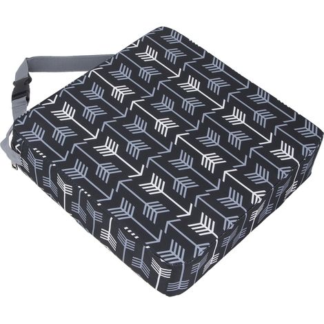 Coussin rehausseur imperméable en mousse douce et confortable pour siège enfant, motif flèche noire et blanche (1/5)