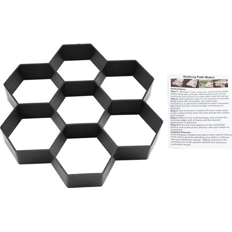 Rosvola 1Pc BRICOLAGE Jardin Chemin Maker Moule Béton Tremplin Ciment Pavage Moule Brique (1/5)