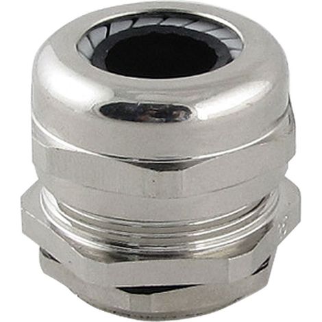 Presse-étoupe M25 en acier inoxydable argenté 10,0-14,0 mm avec contre-écrou (1/3)
