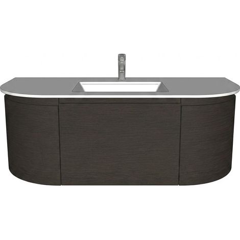 ARBI Mobile Da Bagno Sospeso Street Rovere Masai Con Lavabo Integrato e Piano Ocritech Bianco (1/4)