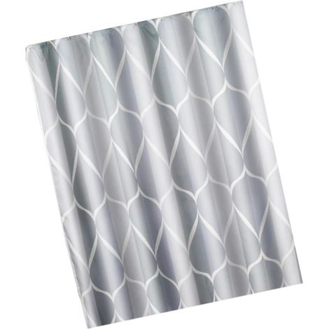 Rideau de douche INOOMP pratique en polyester avec une surface déperlante et un style frais naturel (1/5)