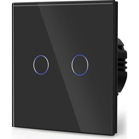 Interruptor De Pared Inteligente - Vidrio Templado - Control Wi-Fi Y Voz - Compatible Con Alexa Y Google Assistant - Para Sala, Dormitorio, Cocina, Pasillo - 1 Unidad (1/5)