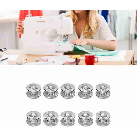 Lot de 10 bobines de machine à coudre transparentes et polyvalentes en ABS, compatibles avec les modèles SA155 et XA3811 151. (1/5)