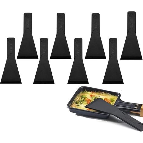 Spatule Pour Poêlon, PlastiqueSpatule Raclette, Spatule Raclette Nylon, 8PCS Grattoir Raclette Nylon Pelle à Raclette Ustensile de Cuisine Ideal pour Fromage Restaurant Maison (1/5)