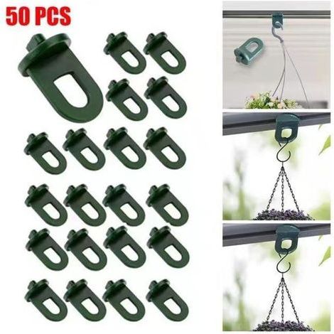 50 clips de serre - Clips de serre - Petits clips de serre en plastique noir pour une installation facile (1/4)
