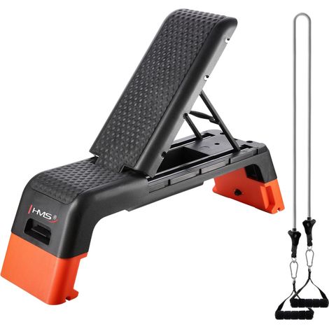 Step aerobico regolabile con funzione panca, uso commerciale (1/5)