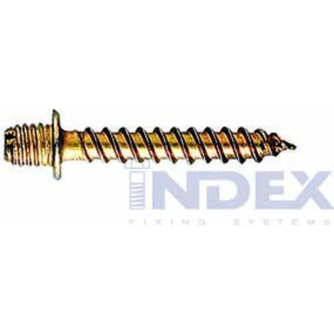 Tornillo Rosca Madera P/Abraz. 06X040Mm Bicromatado Index 100 Pz
