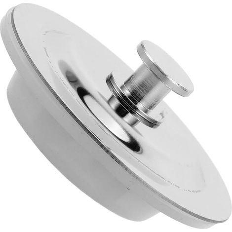 Bouchon vidange lavabo - inox - pour vasque et salle d'eau (1/5)