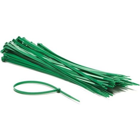 Kabelbinder aus Nylon – 4,8 x 300 mm – grün (300 Stück) PEREL ECTG300
