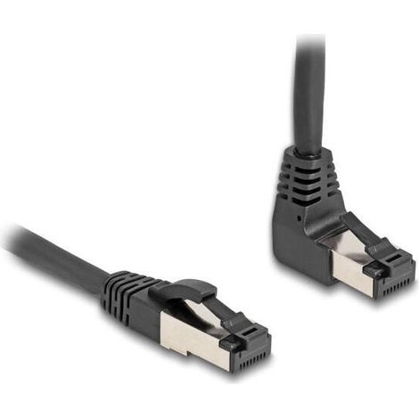 Delock rj45 cable de red cat.8.1 s/ftp 90° oben angular / gerade 2 m negro (1/2)