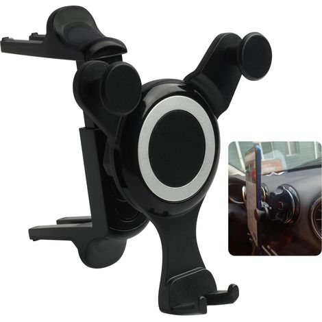 Soporte para teléfono móvil para la rejilla de ventilación del coche, con rotación de 360 grados. (1/4)