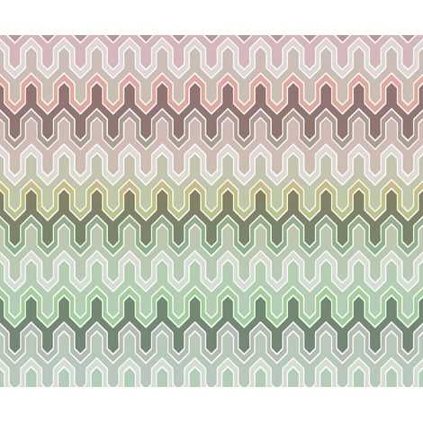 papier peint panoramique ornements au style rétro multicolore - Komar (1/3)