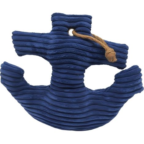 Fermaporta marittimo decorativo per interni 20 x 15 x 15 cm in PVC blu 130017972