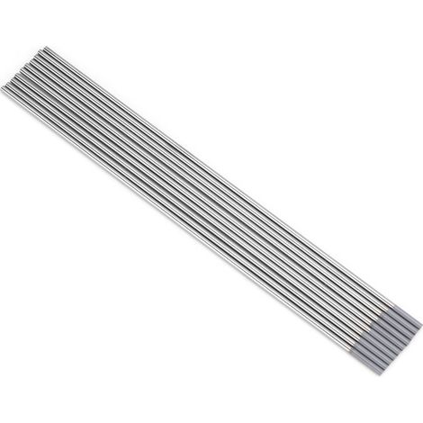 10 électrodes en tungstène-cérium WC20 à pointe grise pour machine à souder TIG DC (2,0 x 150 mm) (1/5)