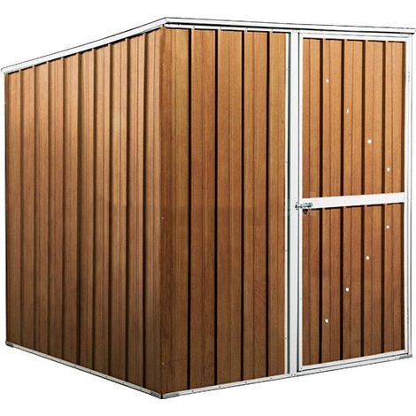 Casetta Box da Giardino in Lamiera di Acciaio Porta Utensili 175x185x192 cm Enaudi Legno (1/4)