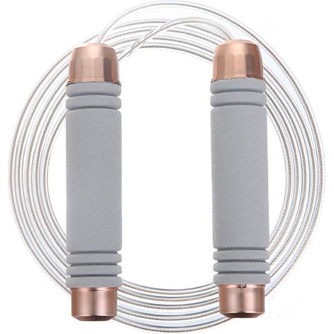 Corde à Sauter - Roulement à Billes - Acier Tressé Recouvert de PVC - Réglable en Longueur - Pour Adultes et Enfants - 1 Pièce (1/5)