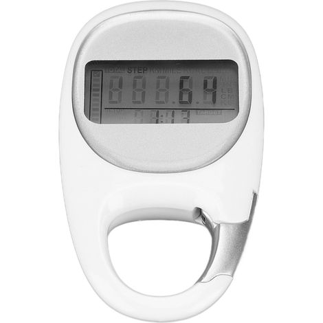 Schrittzähler mit Energiesparmodus, klarem LCD-Display, einfachem Karabinerhaken und Schrittzähler für Outdoor-Sportarten, Erwachsene und Kinder (1/5)
