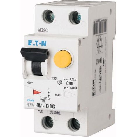 Disj. diff. PKNM 1P+N -40A 300mA/cbe B/AC 000236326 EATON PKNM-40/1N/B/03-MW