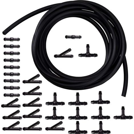 Windshield Hose Wiper Nozzle 8m Water Hose with 30pcs Connectors, Windscreen Washer Kit with Hose, Water Spray Hose (1/5)