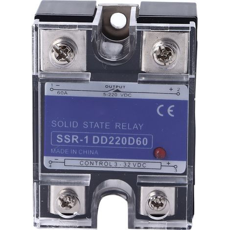 Kompaktes 5-220VDC einphasiges DC/DC SSR-Relais für Steuerungssysteme (60A) (1/5)